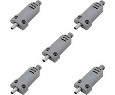 Serranda del Cassetto del Buffer,5 Pezzi Ammortizzatore Della Porta, Ammortizzatore per Porta di Armadio,Ammortizzatori In Plastica AbS, Sistema di Apertura a Pressione,per Cucina Armadio Cassetto