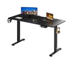 CASARIA Scrivania Regolabile in Altezza Ergonomica 2 Promemoria Timer Max. 120kg Portabevande