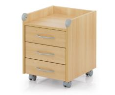 Kettler 06761-211 Cassettiera a rotelle Roll On, in legno di faggio