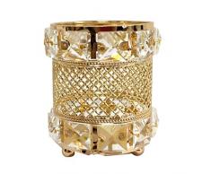 TOYANDONA Di Cristallo Spazzola di Trucco Organizzatore Spazzola Cosmetico di Trucco Scatola di Immagazzinaggio Contenitore di Caso Del Desktop Supporto Della Penna Matite Tazza Scrivania