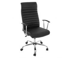 Mendler Poltrona Ufficio Cagliari Computer Gaming Design Moderno Ecopelle - Nero