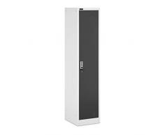 Fromm & Starck Armadietto Spogliatoio In Metallo Per Ufficio Con Serratura Armadio Palestra STAR_MCAB_24 (1 scomparto, Grigio/grigio scuro)