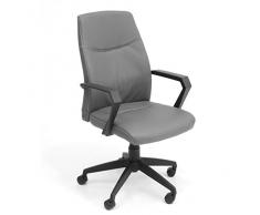 My_office START Poltrona, Poliuretano, Grigio, 59x59x105 cm