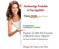 Paper-Media - Carta da lettere, formato A5, fantasia: antico rotolo di papiro, 90 g/m²