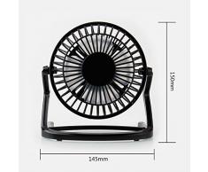 Ventilatori USB, KOROSTRO USB ventilatore da tavolo, ventilatore di plastica del desktop con ON/OFF, Portatile e silenzioso Raffreddamento per Computer Laptop PC(Nero)
