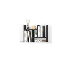 GAJUST Bookshelf Desk Organizer, Bookshelf Office Storage Rack Regolabile in Legno Espositore Mensola da Tavolo Libreria Mensole per la Decorazione Domestica/B