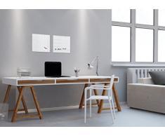 Sigel GL158 Lavagna magnetica di vetro/bacheca di vetro artverum, super bianco, 30 x 30 cm