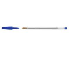 BIC Penne Blu a Sfera, Cristal Original, Punta Media, 1 mm, Confezione 50 Penne, Fornitura per Cancelleria Scuola e Ufficio