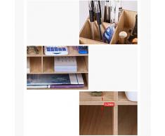 Dr Nezix Supporto per contenitori per archivio di file Forniture per ufficio Forniture per ufficio Organizzatore DIY Scrivania a fogli mobili in legno multilayer A4 / A5 Scrivania a fogli mobili per documenti cartacei
