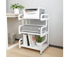 PUNCIA 3 livelli verticale Supporto per Stampante Ripiano Mobile Multifunzione cuscinetti antiscivolo Rack di stoccaggio con Ruote Supporto File Ufficio Elettrodomestici Conservazione Mensola