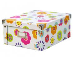 Zeller 17852 Contenitore Kids, Paper, Multicolore, 26.5x31.5x14.5 cm