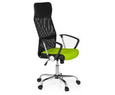 hjh OFFICE Orion Net Sedia da Ufficio/Poltrona Presidenziale, Tessuto Rete, Verde/Nero Cromo
