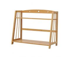 Espositore da terra Desktop Organizer Office Storage rack in legno Display for ufficio Scaffale for ufficio Scaffale for ufficio Piccolo scaffale for camera da letto moderna Libreria industriale