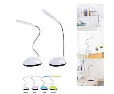 Chainscroll Lampada da Tavolo a LED Lampade da Tavolo Pieghevoli per la Protezione degli Occhi degli Studenti Luce Notturna della Batteria Lampade da Lavoro