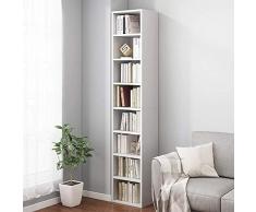 COLiJOL Libreria Scaffale da Pavimento Libreria Scaffale in Legno Espositore per Libreria Home Office (Colore: Giallo, Dimensioni: 33X30X180Cm),Giallo,33X30X180Cm