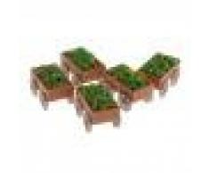 Hellery 5pcs Giocattolo Galleggiante in Miniatura Scaffalature Floreali e Piante Realistiche Gioco Creativo e Fantasioso per Bambini
