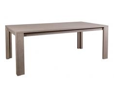 Composad | Tavolo Fisso da 8 Posti della Linea Disegno, Scrivania, Tavolo da pranzo, Tavolo da Riunione, Dimensioni (LxAxP): 200x76,50x100 cm, Colore Rovere Sonoma - Made in Italy