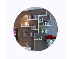 FEI Mensole Legno Massiccio Appeso A Parete Scaffale Rack di Stoccaggio Multifunzione Stand di Esposizione Creativa Adatto A Salotto Camera da Letto La Stanza dei Bambini Ufficio