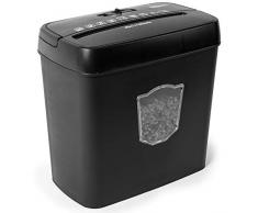 Duronic PS712 Distruggidocumenti elettrico 200W - 5x A4 Taglio incrociato - Capacità 12L - Cestino rimovibile - Protezzione surriscaldamento - Conforme RGPD - Per casa o ufficio