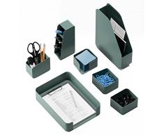 Organizer da scrivania con Red Dot Design Award – Portapenne premium in materiale riciclato – Organizer da ufficio per ordine ecologico sulla scrivania – Home-Office Desk Organizer – Verde