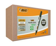 BIC Marking 2000 ECOlutions, Pennarelli Indelebili (Punta 1.7mm), Colore Nero, Confezione da 36 Unità, Cancelleria Ufficio