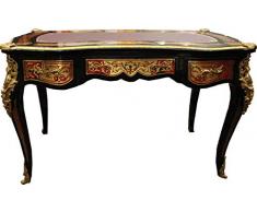Casa Padrino Segretario Boulle Barocco Stile Francese - 102 x 59 x H79 cm - Scrivania in Stile Antico