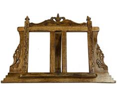 Biscottini Leggio da appoggio in Legno Finitura Noce L57xPR7xH38 cm