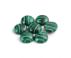 MRXFN Cristallo Grezzo 10 pz/Lotto Pietra Naturale Cabochon for Fai da Te Anello Orecchino Braccialetto Collana Fare Gioielli Decorazione Scrivania A Casa (Color : Malachite, Size : 2.36in)