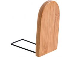 NKLL Cuscino Sedia bambù Naturale Bookend Legno Libro Stand Shelf Pieghevole Libro Fine Scaffale for Desktop Office Magazine Organizer Student cancelleria Vaso