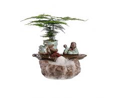 KLHHG Decorazione Fontana dAcqua Desktop Decorazione della casa in Ceramica Portico Ufficio Vino armadietto Nuovo Cinese Arredamento Morbido