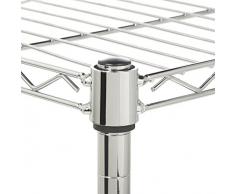 AmazonBasics - Scaffalatura a 4 ripiani, Cromato