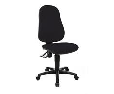 Topstar Point 60 Sedia Girevole per Ufficio, Rivestimento in Tessuto Nero