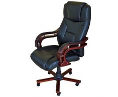 TecTake Poltrona sedia direzionale da ufficio con rivestimento di pelle Buffalo