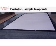 HTP Schermo per proiettore manuale da ufficio/ per Home Theatre, 221 x 125 cm, bianco