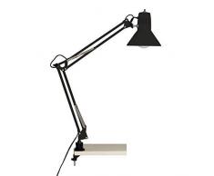 Brilliant Hobby 10802/06 - Lampada da tavolo, con fissaggio a molletta, colore: Nero, metallo