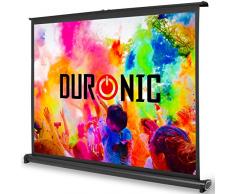 Duronic DPS40 /43 Schermo di proiezione 40” formato 4:3 / 86 X 61 cm Telo da scrivania telo proiettore da tavolo telo da proiezione per interni / esterni Full HD 3D 4K - Home cinema home theater ufficio