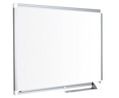 Bi-Office Lavagna Bianca Maya New Generation, Superficie Magnetica in Acciaio Laccato, Con Cornice In Alluminio e Vassoio Portapenne Scorrevole, Superficie Magnetica in Acciaio Laccato, 120 x 90 cm