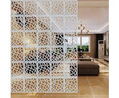 24 pannelli divisori pieghevoli da appendere, pannelli decorativi per casa, hotel, ufficio, bar, sala da pranzo, 29 cm x 29 cm