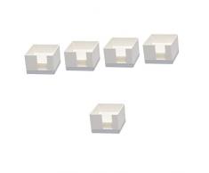 iplusmile 5 Set Box Scaffale Pad Art Office Include Con Astuccio Per Carte Memo Organizer Note Scolastiche Un Supporto Per Stand Scuole Desktop Casa Forniture Di Carta Distributore Di