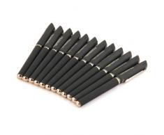 Sonline 12x Pen Penne Gel 0,5mm Nero 145mm Ufficio Scuola Cancelleria