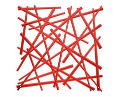 Parete divisoria Stixx, rosso, Hauteur 27 Largeur 27 Profondeur 0