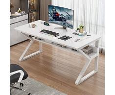 MDHP Scrivania per Computer a Forma di K, Scrivania Ergonomica per Studio e Lavoro, Postazione di Lavoro, Tavolo da Gioco per PC con Porte USB e Gestione dei Cavi(80x60x76cm(31x24x30), White)