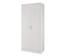 Cilvani Armadio Portascope L60 L80 L100 H 180 P 40 IRON In Lamiera Verniciata. Completo Di Una Mensola Grande E Tre Piccole. Fornito Smontato. (Metallo, H180 P 40 L 80) Per ufficio