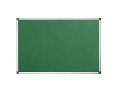Bi-Office Pannello In Feltro Maya Con Cornice In Alluminio, Bacheca Con Superficie Di Feltro Liscia Verde, 60 x 45 cm