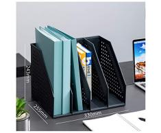 Cassettiera System-Box Schedario Supporto di File, cartelle Pieghevole in Metallo, a più Strati Desktop Scaffale, Office Data Titolare di File, File Desktop classificatore, (Size : #3)