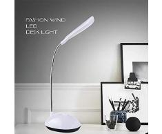 Chainscroll Lampada da Tavolo a LED Girevole a 360 Gradi per la Lettura degli Occhi Lampade con Pinza