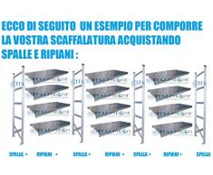 SPALLA SPALLE H300x60 cm,SCAFFALI,SCAFFALATURE,MAGAZZINO,SCAFFALATURA METALLICA INDUSTRIALI ZINCATI PORTATA 1500 KG MADE IN ITALY