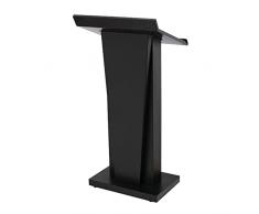 RIJBO Pulpiti in Legno for Podio for Chiese, Leggio for Reception con Ampio Cassetto for Hotel, Seminari, Matrimoni E Aule (Color : Black)