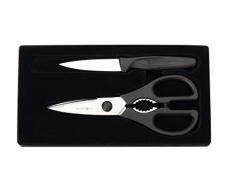 Wüsthof-Set di Forbici e coltellino da Ufficio Nero