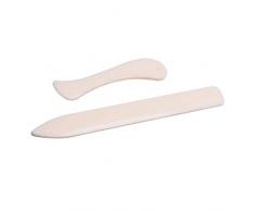 Lvcky Paper Creaser Set Bone Folder Scorer Marker Piega per Carta Artigianale, creazione di Carte, Forniture per Ufficio e Rilegatura di Libri Fatti a Mano, 2 Pezzi